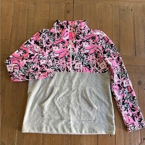 Lilly Pulitzer hanging with my boo quarter zip pullover